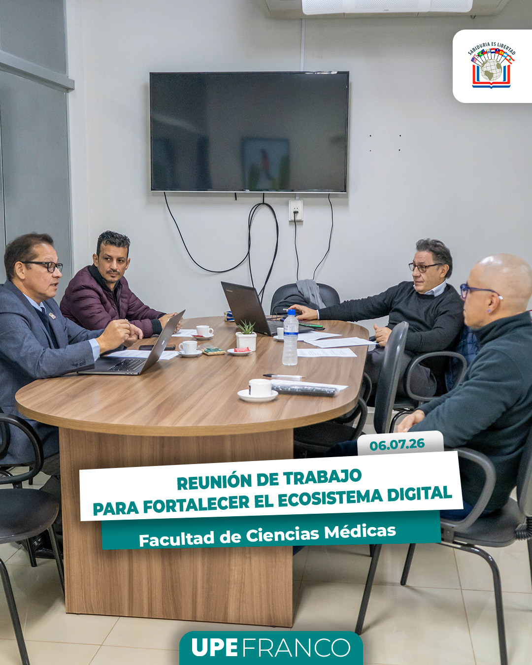 Reunión de trabajo para fortalecer el ecosistema digital de la Facultad de Ciencias Médicas