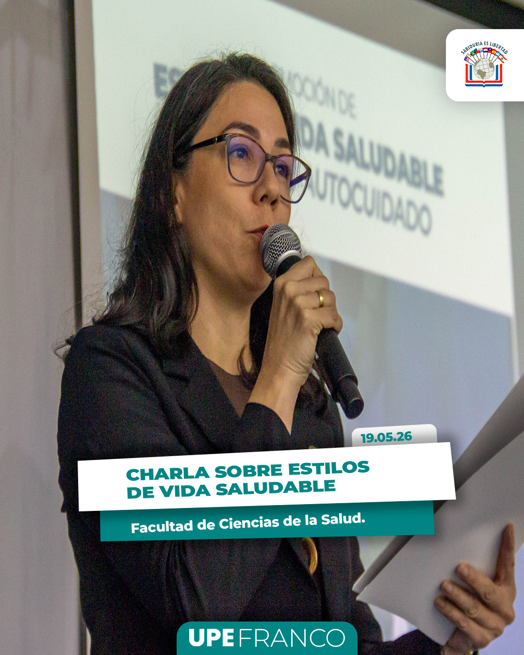 UPE Franco impulsó una jornada sobre estilos de vida saludable, nutrición y autocuidado