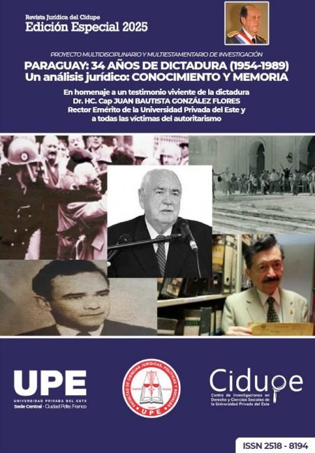 CIDUPE: EDICIÓN ESPECIAL 2025: Revista Jurídica del Cidupe
