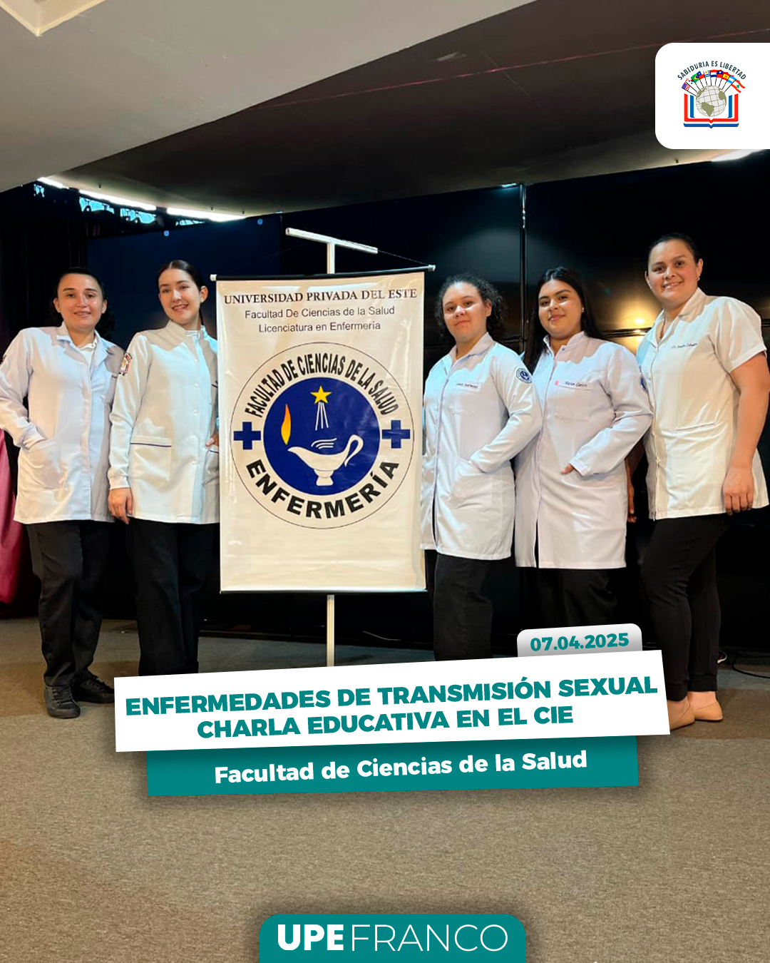 Estudiantes de Enfermería brindan charla educativa sobre ETS en el Colegio Intercontinental del Este