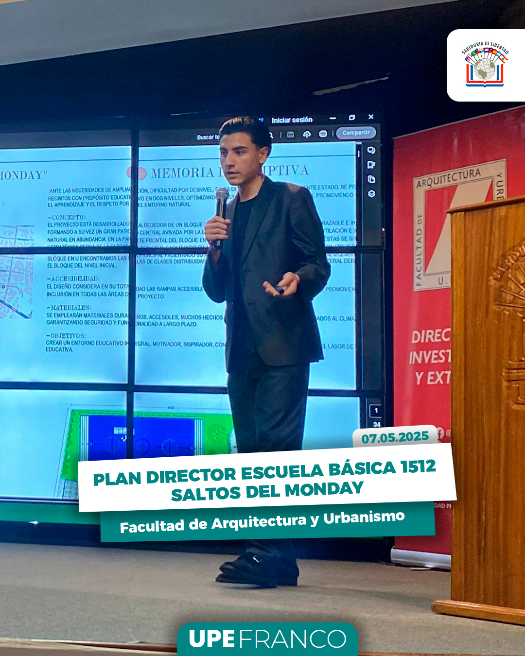 Plan Director Escuela Básica 1512 Saltos del Monday: Presentación de Proyectos Finalistas