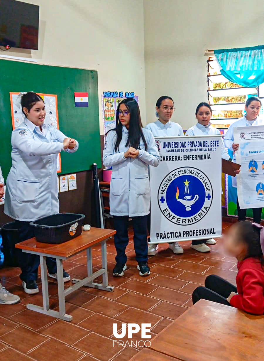 Estudiantes de Enfermería promueven hábitos de higiene en la Escuela Saltos del Monday