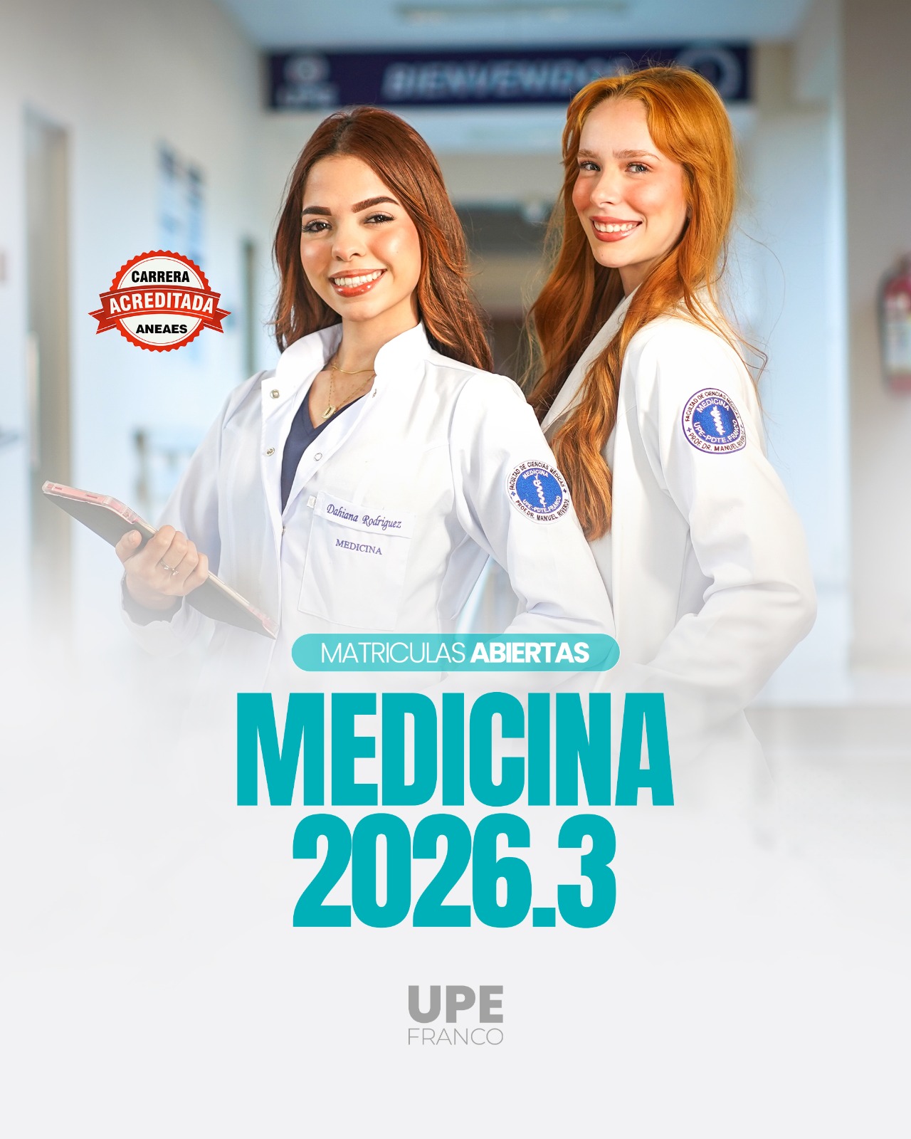 Tercera Convocatoria de la carrera de Medicina: Año lectivo 2026