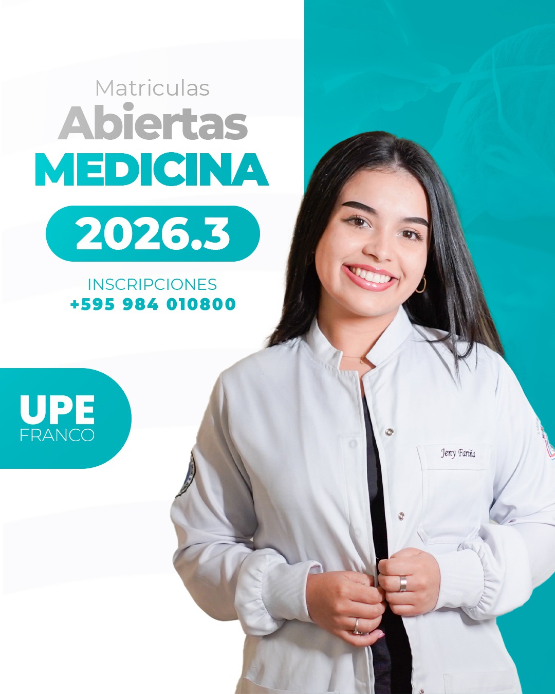 TERCERA CONVOCATORIA 2026: MEDICINA UPE FRANCO