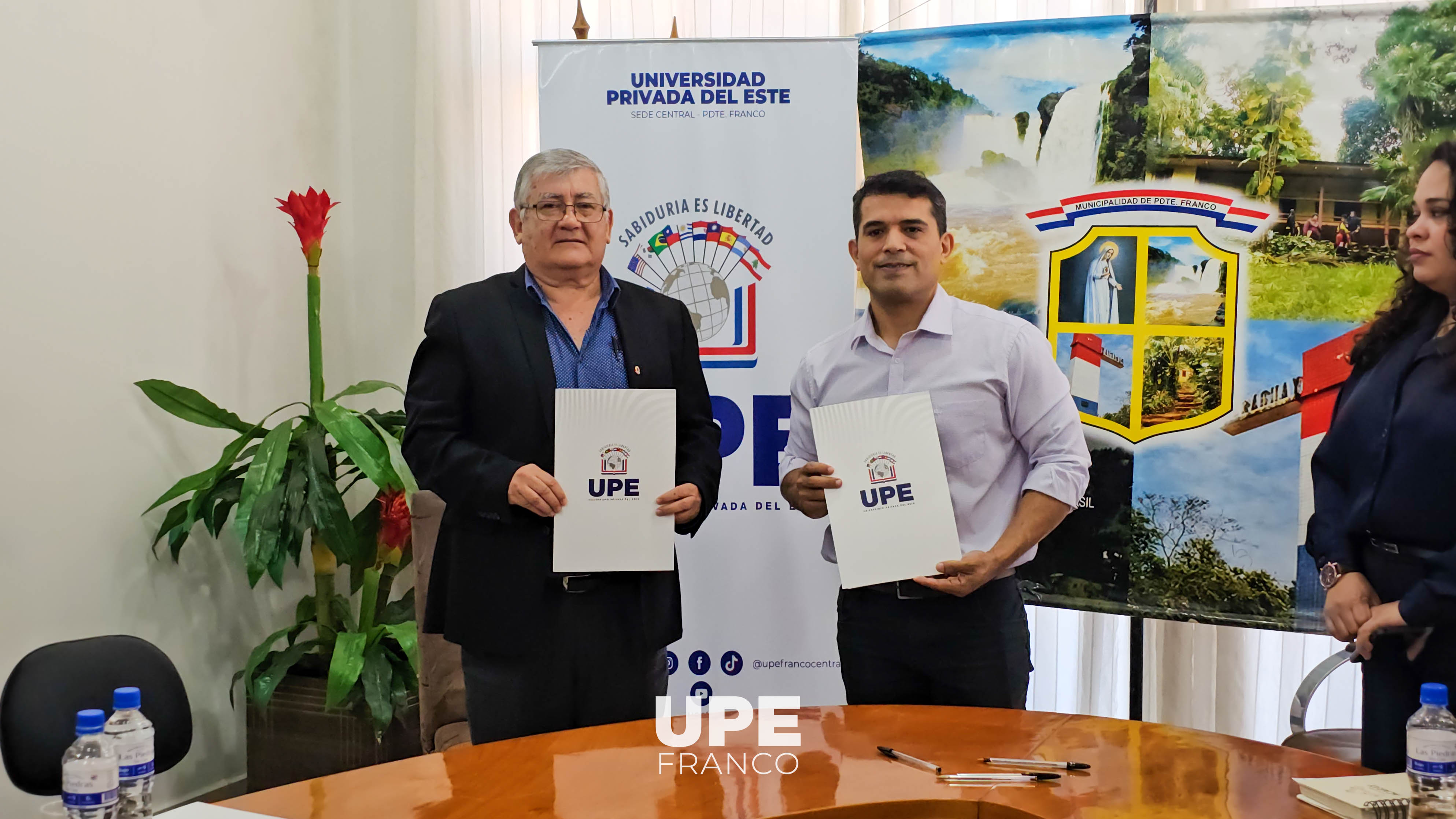 UPE Y MUNICIPALIDAD DE PRESIDENTE FRANCO CONSOLIDAN ALIANZA ESTRATÉGICA MEDIANTE CONVENIOS DE COOPERACIÓN INTERINSTITUCIONAL