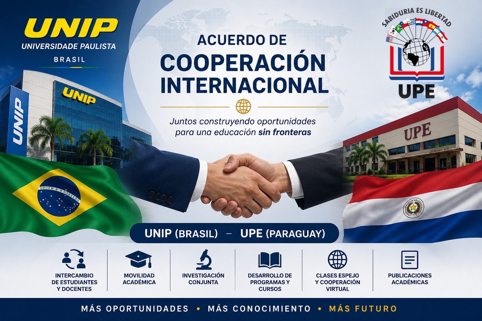 Convenio de Cooperación Internacional entre la Universidad Privada del ESte (UPE) y la Universidade Paulista (UNIP)