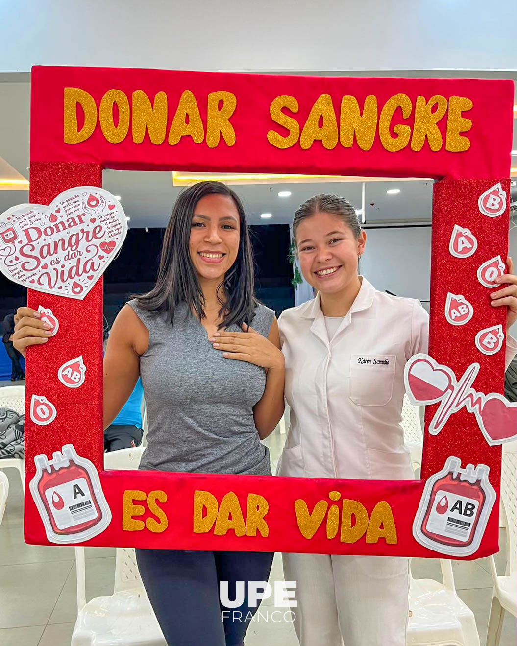 FACULTAD DE CIENCIAS DE LA SALUD REALIZÓ CAMPAÑA DE DONACIÓN DE SANGRE EN LA UPE FRANCO