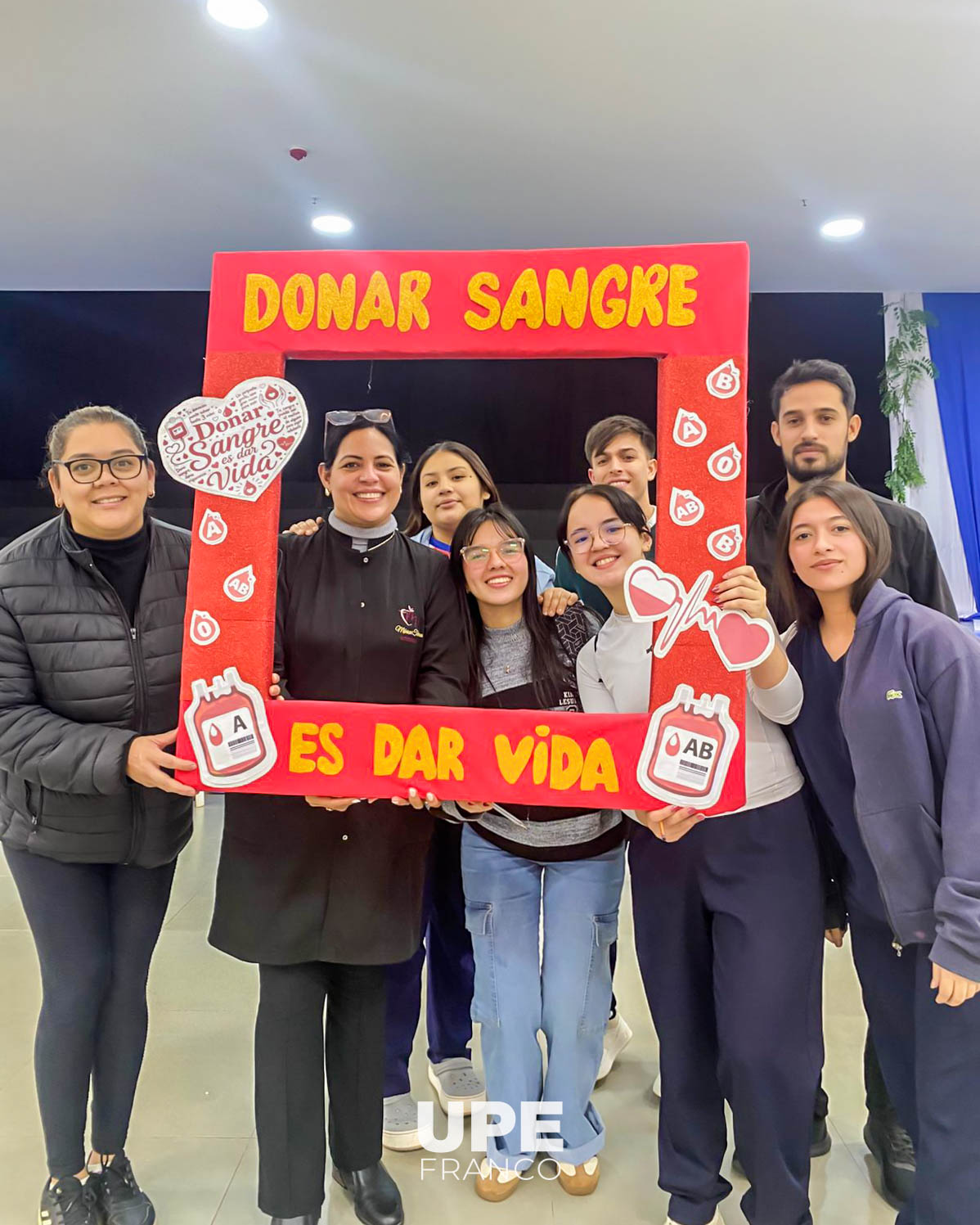 FACULTAD DE CIENCIAS DE LA SALUD REALIZÓ CAMPAÑA DE DONACIÓN DE SANGRE EN LA UPE FRANCO