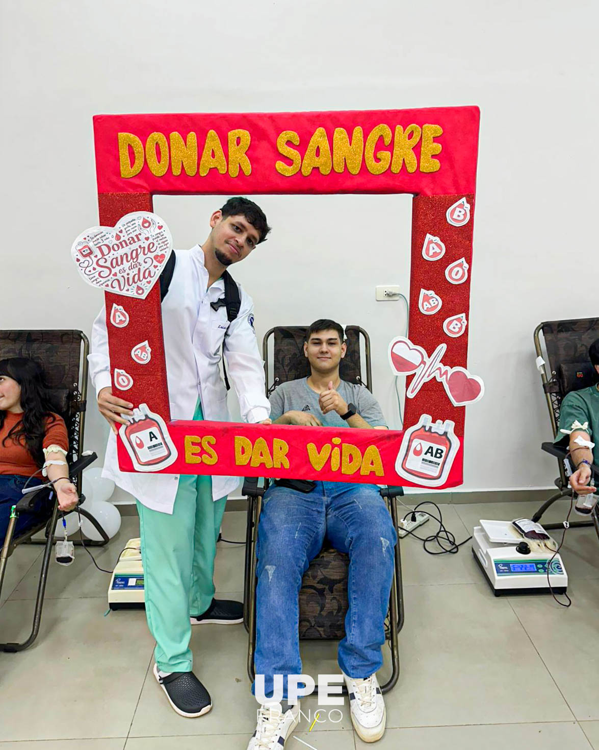 FACULTAD DE CIENCIAS DE LA SALUD REALIZÓ CAMPAÑA DE DONACIÓN DE SANGRE EN LA UPE FRANCO