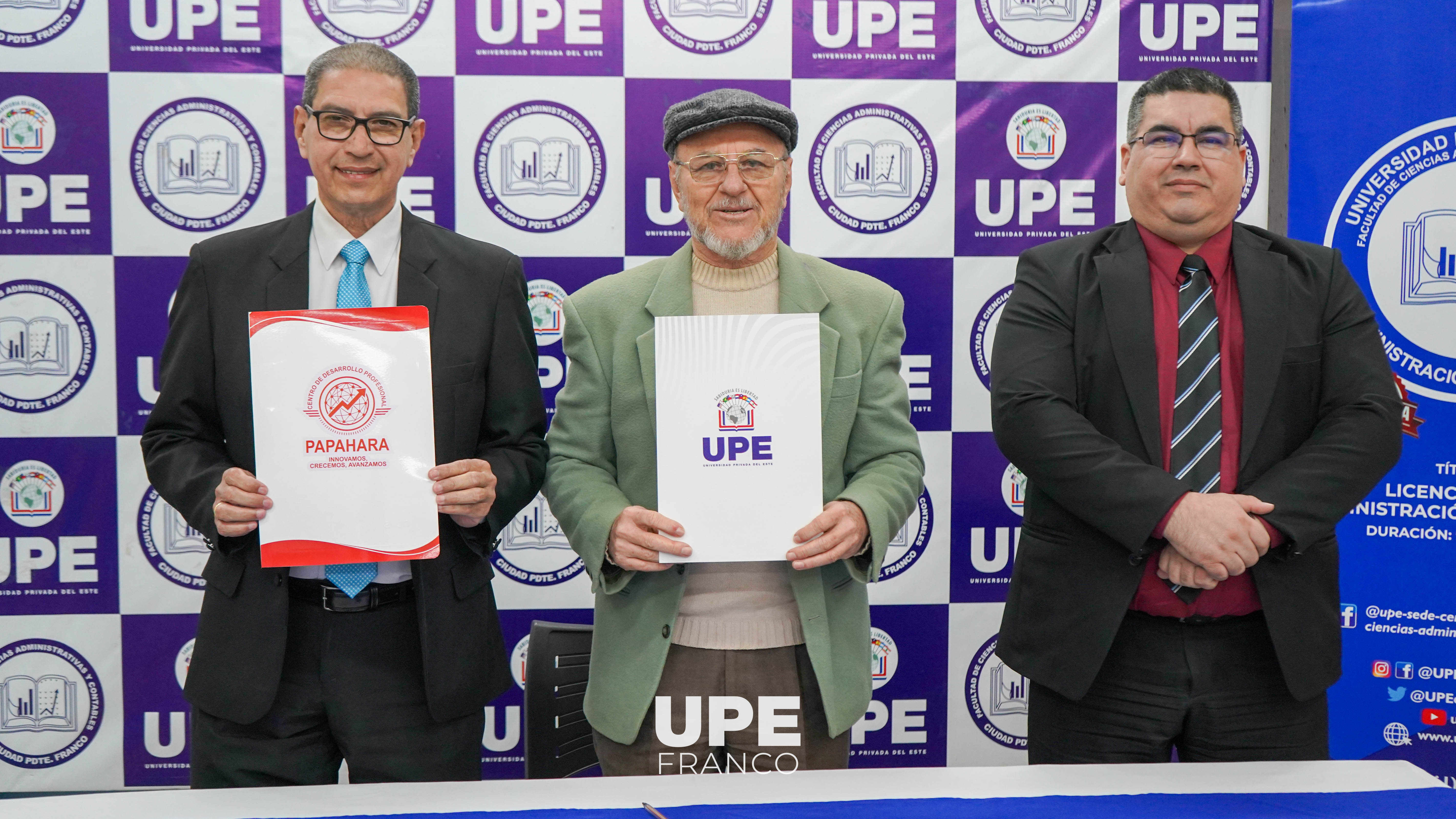 FACULTAD DE CIENCIAS ADMINISTRATIVAS Y CONTABLES DE LA UPE SUSCRIBE CONVENIO DE COOPERACIÓN CON PAPAHARA E.A.S.