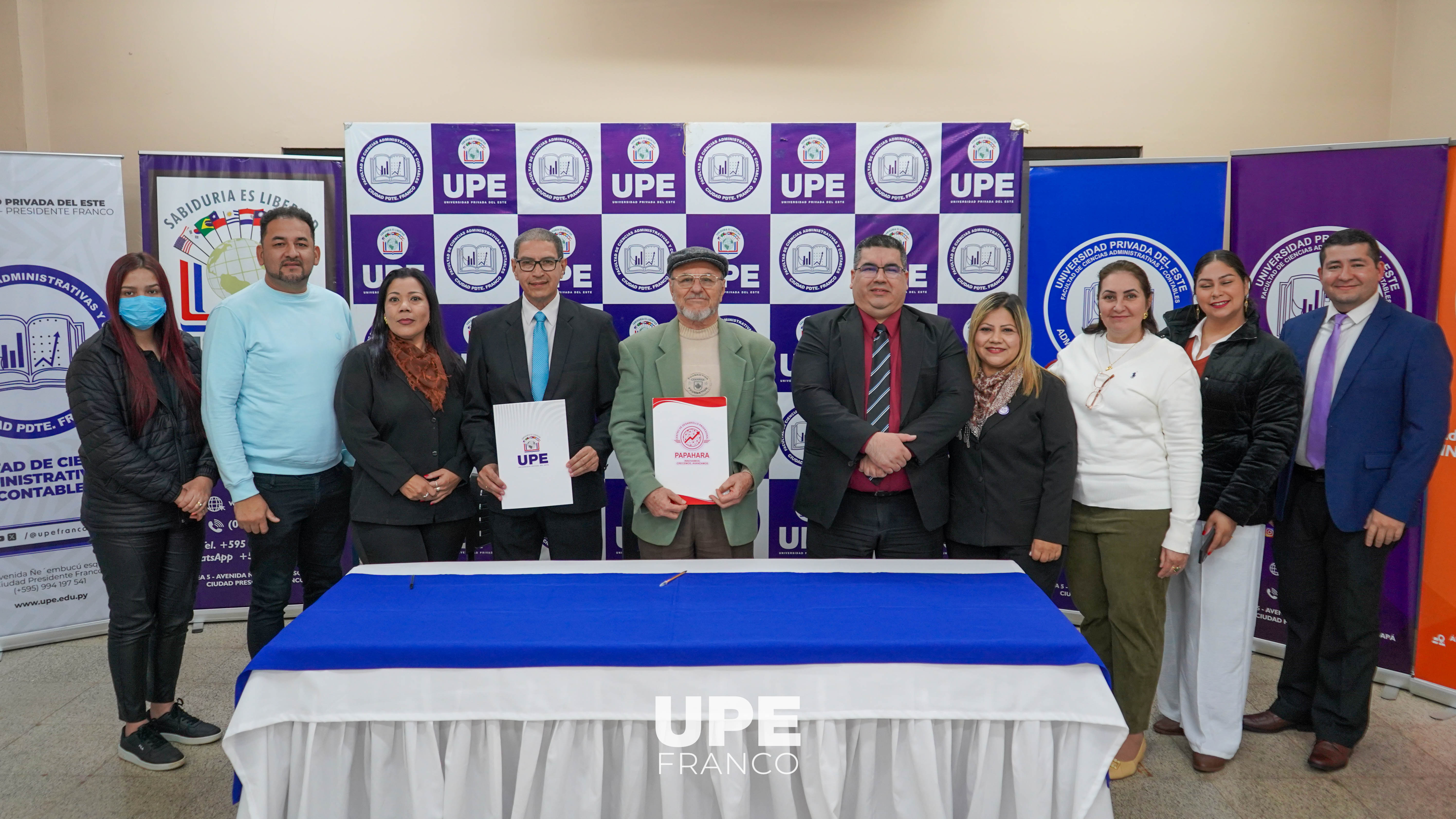 FACULTAD DE CIENCIAS ADMINISTRATIVAS Y CONTABLES DE LA UPE SUSCRIBE CONVENIO DE COOPERACIÓN CON PAPAHARA E.A.S.