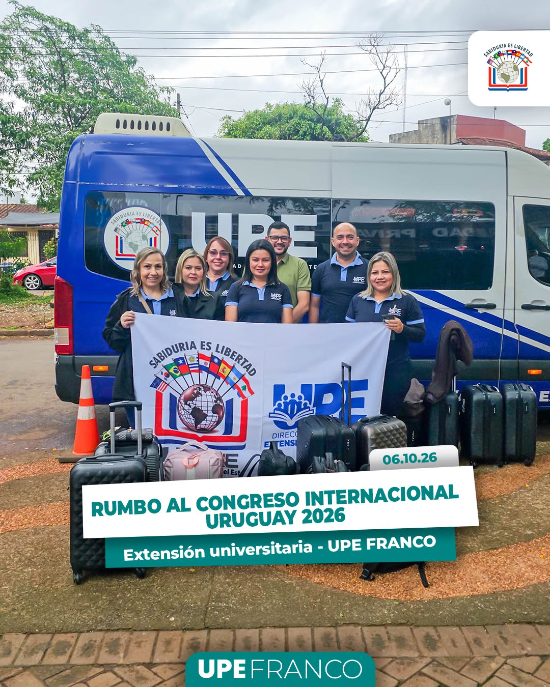 EXTENSIÓN UNIVERSITARIA UPE FRANCO VIAJA A URUGUAY PARA PARTICIPAR DE CONGRESO INTERNACIONAL